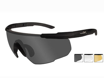 Goggles SABER ADVANCED Smoke Grey plus Clear plus Light Rust/Matte black frame-WILEY X-