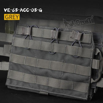 JPC vest 2.0 front accessory package standard triple package - Grey-Wosport-