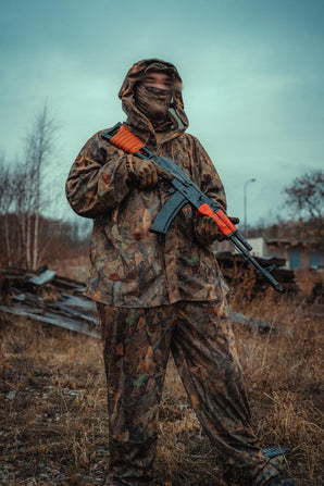 Ghillie suit Kicking Mustang KMCS Complete per la costruzione — Woodland-Kicking Mustang-L-