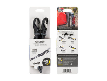 KNOTBONE(TM) ADJUSTABLE BUNGEE 15-66cm, grey-NITE IZE-