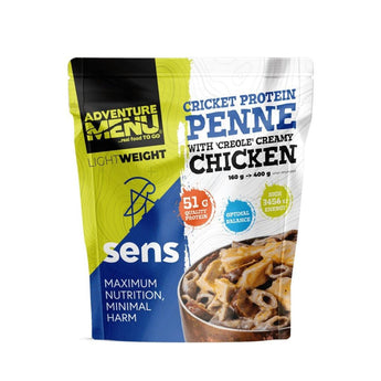 Lightweight SENS Cricket protein penne with chicken in creole sauce 400g-Adventure Menu-