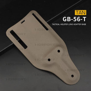 Lowered belt platform for holster - TAN-Wosport-