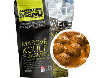 Meatballs with basmati and tomato sauce-Adventure Menu-
