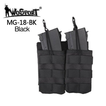 MOLLE Open Dual G36 magazine storage bag/Pouch - Black-Wosport-