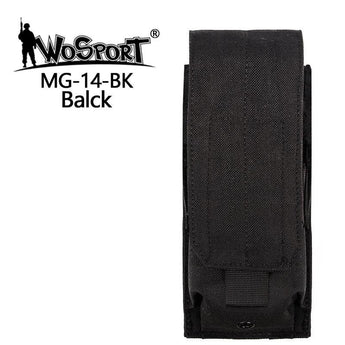 MOLLE Single M4 magazine storage bag/Pouch - Black-Wosport-