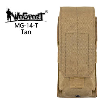 MOLLE Single M4 magazine storage bag/Pouch - TAN-Wosport-