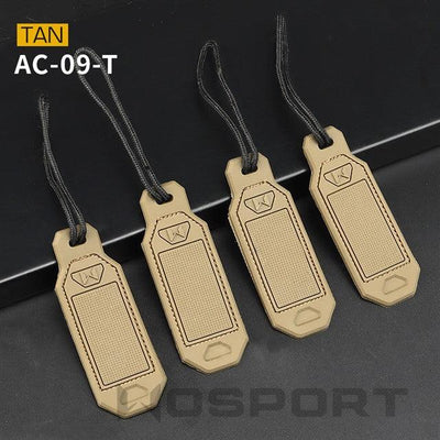 Personalized WoSporT tags (4 pcs) - Tan-Wosport-