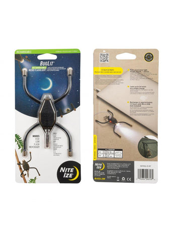 Rechargeable Microlight Nite Ize BugLit - Coyote Black-NITE IZE-
