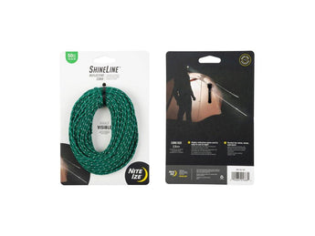 SHINELINE(TM) REFLECTIVE CORD, green - 1524cm / 50 ft-NITE IZE-