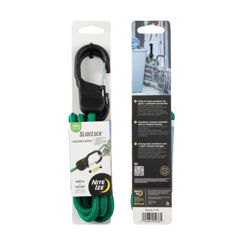 SlideLock Carabiner Bungee - green-NITE IZE-