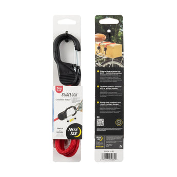 SlideLock Carabiner Bungee - red-NITE IZE-