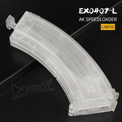 Speedloader softair Wosport AK 1000 BBs — Trasparente-Wosport-