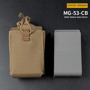 SRMP MOLLE Open Single M4 magazine storage bag/Pouch - Coyote-Wosport-