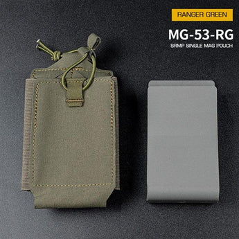 SRMP MOLLE Open Single M4 magazine storage bag/Pouch - Ranger Green-Wosport-