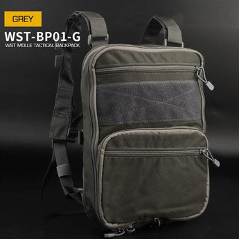 Tactical backpack WST Flat Pack - Grey-Wosport-