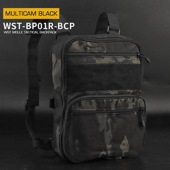 Tactical backpack WST Flat Pack - MC Black-Wosport-