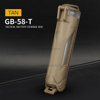 Tactical battery storage box - TAN-Wosport-
