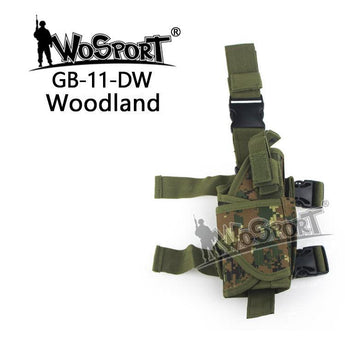 Tactical leg holster Tornado, Digital Woodland-Wosport-