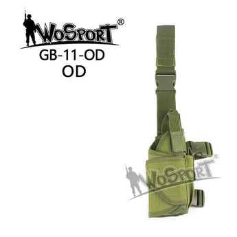 Tactical leg holster Tornado, Olive Green-Wosport-