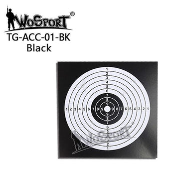 Bersagli Wosport Training Target Sheet 14x14 cm — Nero-Wosport-