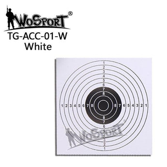 Bersagli Wosport Training Target Sheet 14x14 cm — Bianco-Wosport-
