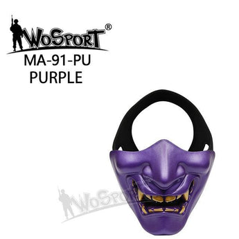 WoSporT devil/Samurai mask - Purple-Wosport-