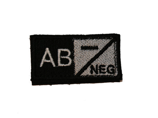 ID. Blood Velcro AB NEG - BLACK/WHITE