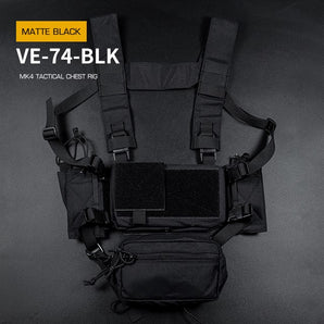 Chest rig Wosport Tactical Micro Chest Rig MK4 — Black-Wosport-