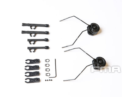 FMA Headphone Universal Modular FARA OTH Attach ARC Rail Kit - Black-FMA-