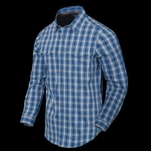Covert Concealed Carry Shirt - Ozark Blue Plaid-HELIKON-S-