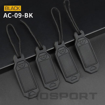 Personalized WoSporT tags (4 pcs) - Black-Wosport-