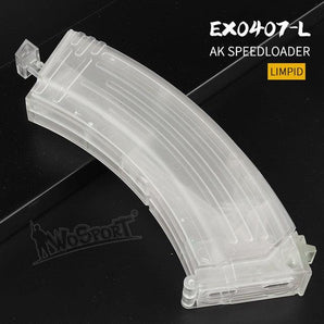 Speedloader type AK, 1000 BBs - Transparent (bright)-Wosport-